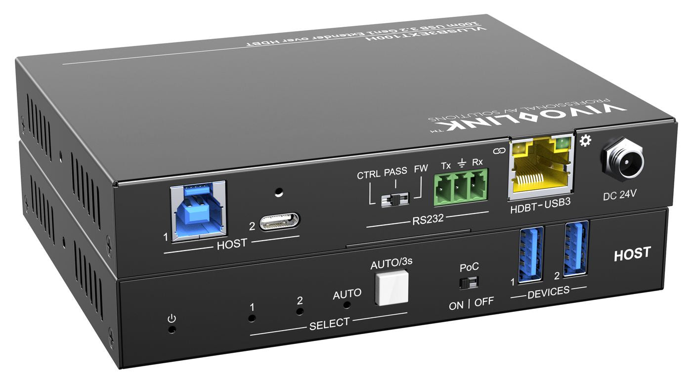 Vivolink USB 3.2 Gen 1 Extender über HDBaseT, bis 100 m
