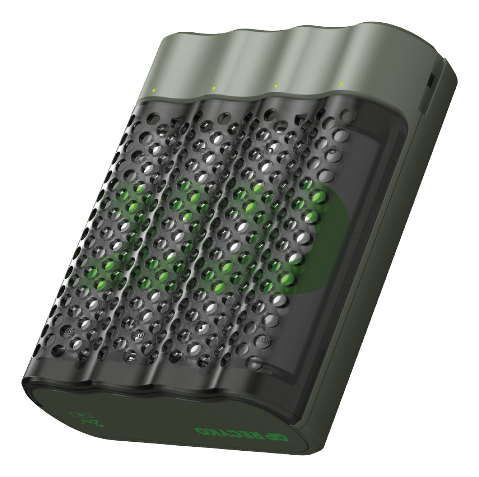 GP Batteries M451 Batterieladegerät 4× – für AA/AAA (NiMH) – inkl. 4× AA 2600 mAh