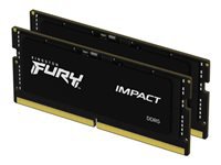 Kingston Technology Kingston FURY Impact – SO-DIMM-Speichermodul – 32 GB (2×16 GB), DDR5-6400, CL38, XMP, Schwarz