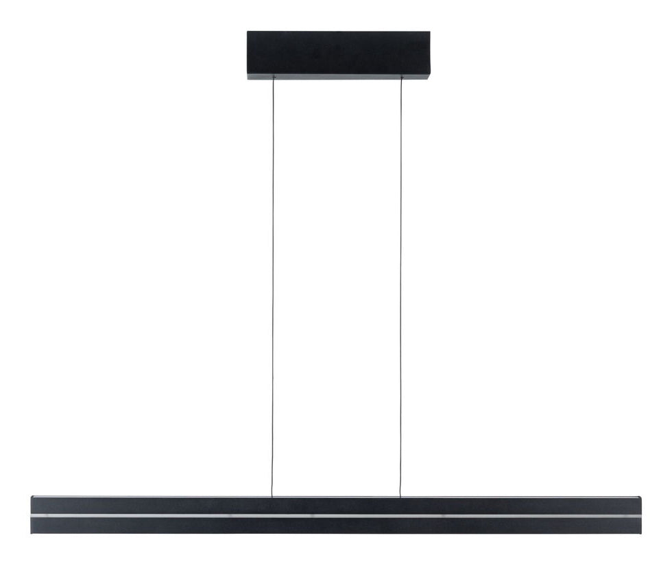 Paulmann Deckenleuchte Raiko – 100 × 3,0 × 6,3 cm, 2670 lm, 19 W, 2200–2700 K, dimmbar, schwarz