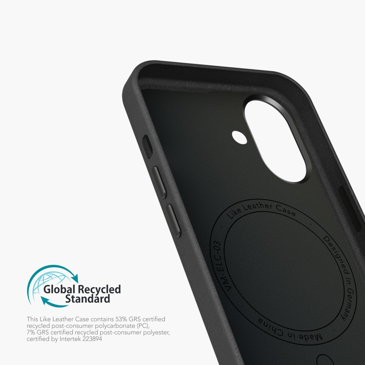 Vonmählen Backcover – für Apple iPhone 16 Plus – schwarz – Leder – MagSafe-kompatibel
