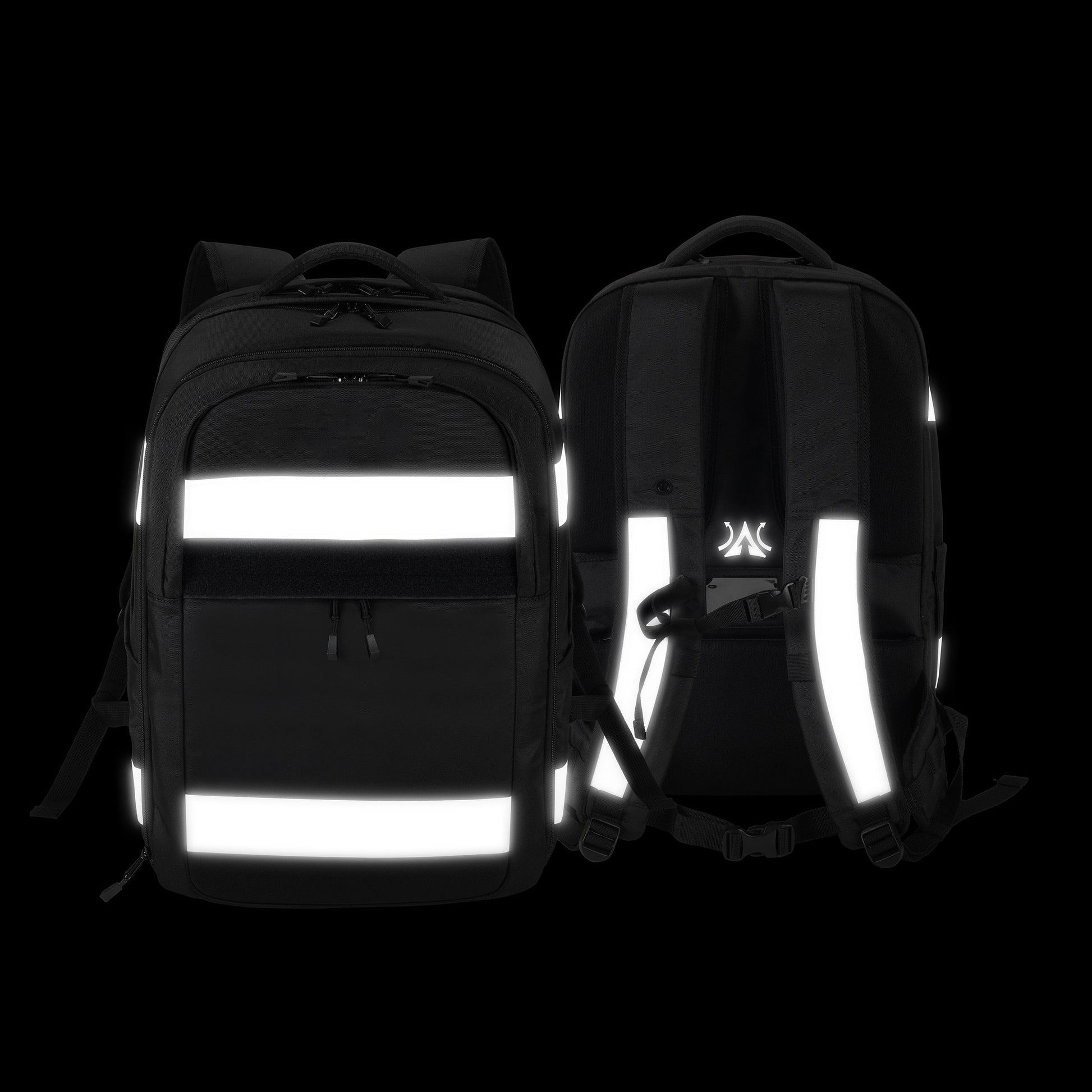 DICOTA REFLECTIVE – Freizeit-Rucksack – 32–38 l, schwarz, reflektierend