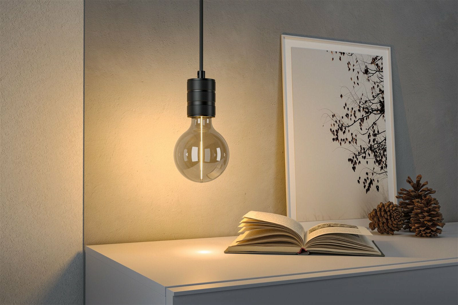 Paulmann Leuchtmittel E27 Globus – 90 lm, 2,8 W, Warmweiss 1800 K – Transparent/Glas – Floating Shine