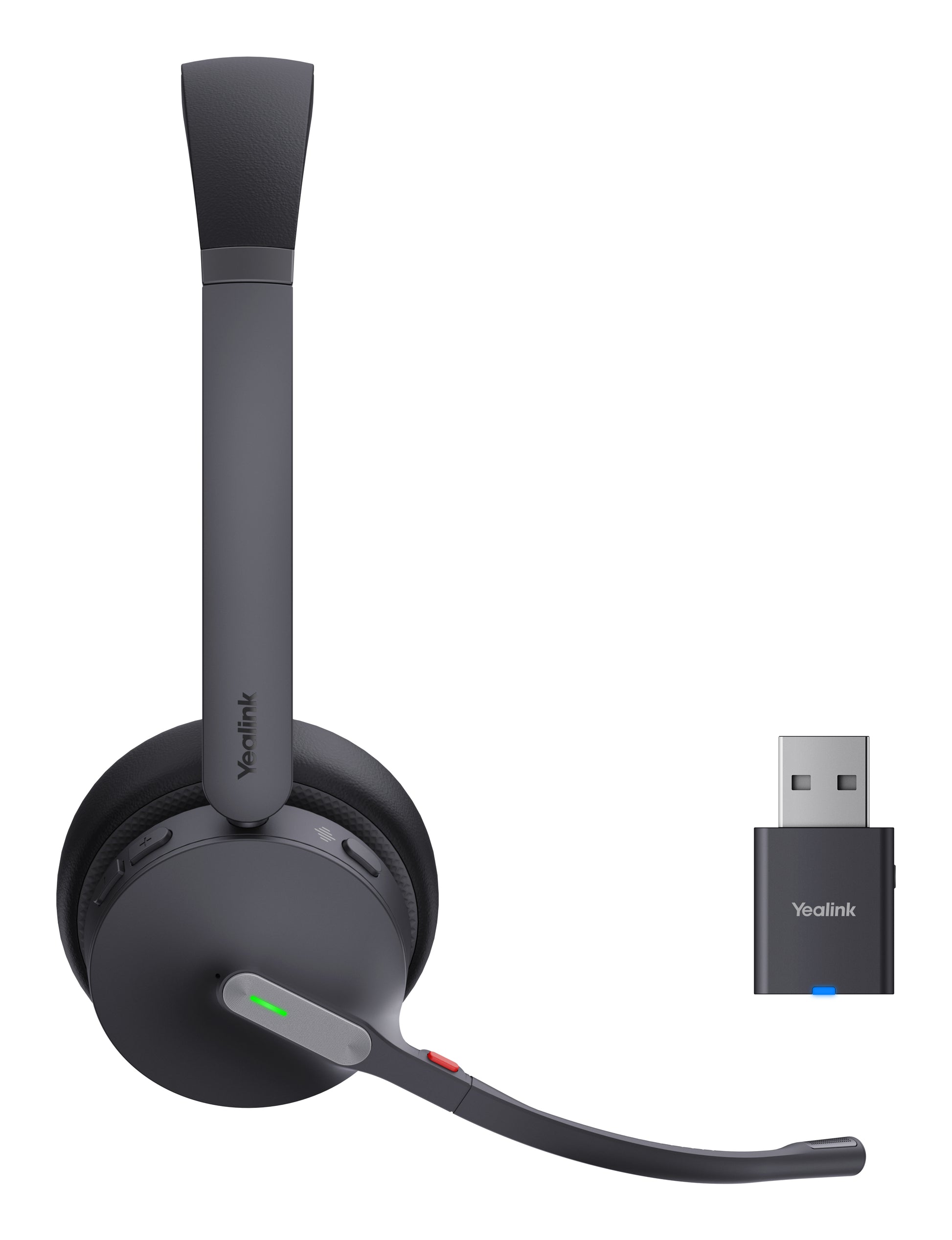 Yealink WH64 Hybrid Dual UC – Duo Headset – Bluetooth/USB (Micro-USB) – Teams-kompatibel – Schwarz – bis 16 h