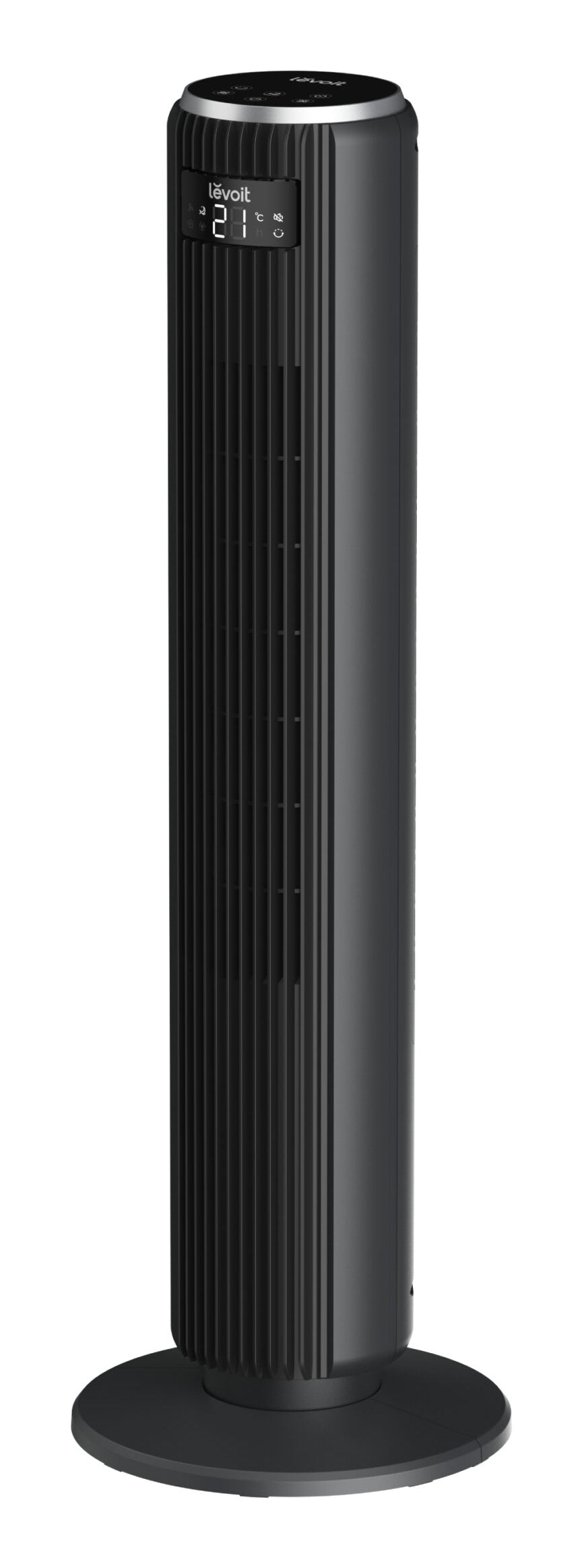 Levoit Turmventilator Fan TempSense 36 Pro – 39 W, 5 Stufen, oszillierend, Fernbedienung, 48 dB(A), Schwarz