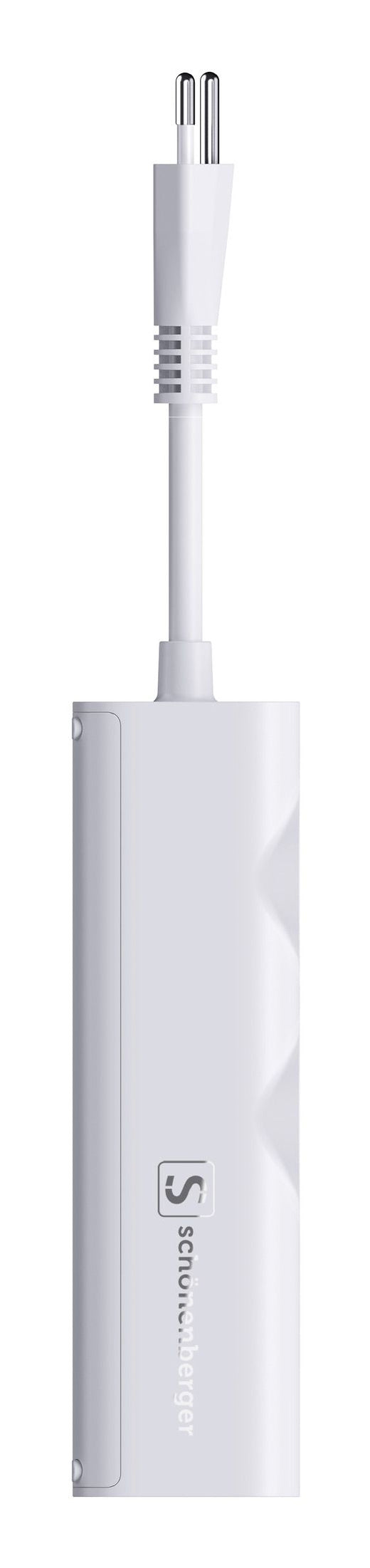 M. Schönenberger 24.21367WS USB-Desktop-Ladegerät 2300 W – USB-C×3, Micro-USB×1 – PD 3.0, QC 3.0, GaN – Weiss