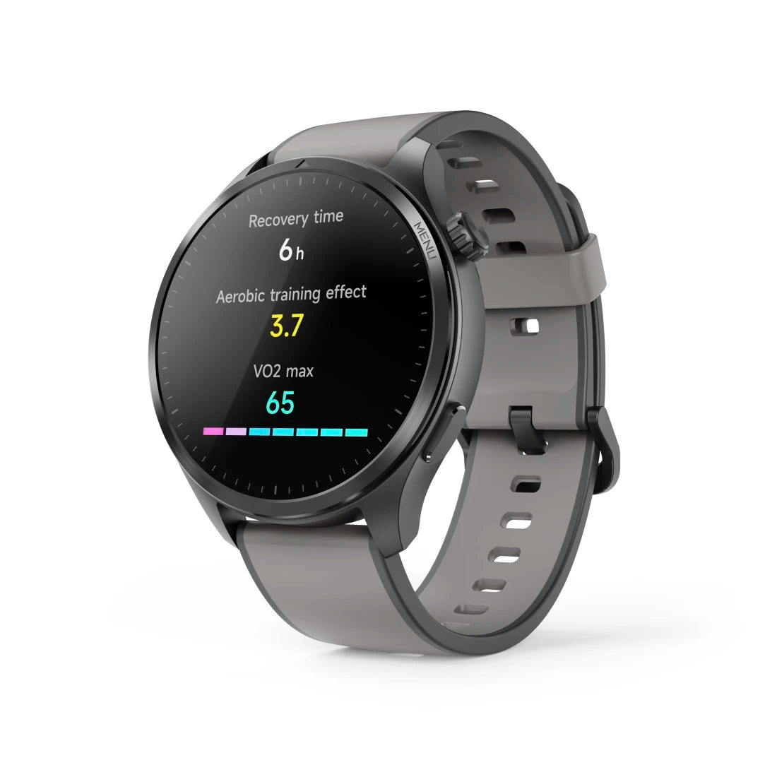 Hama 9000 52 mm GPS – Edelstahl Anthrazit, Sportarmband, 50 m, für Android und iPhone