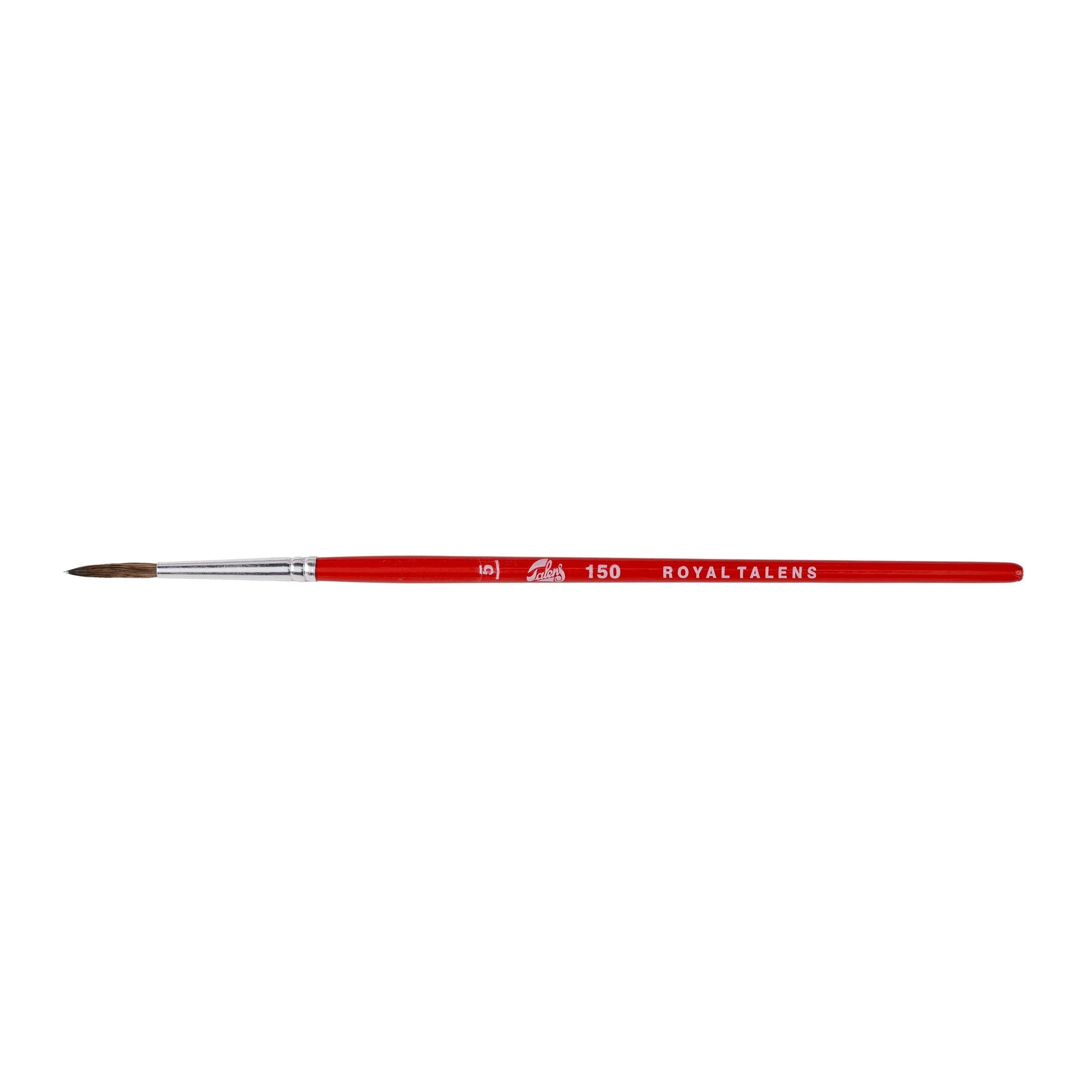 Talens Aquarellpinsel – Braun, Länge 177 mm, Grösse 5, Haare gemischt, Aluminiumzwinge, FSC-zertifiziert