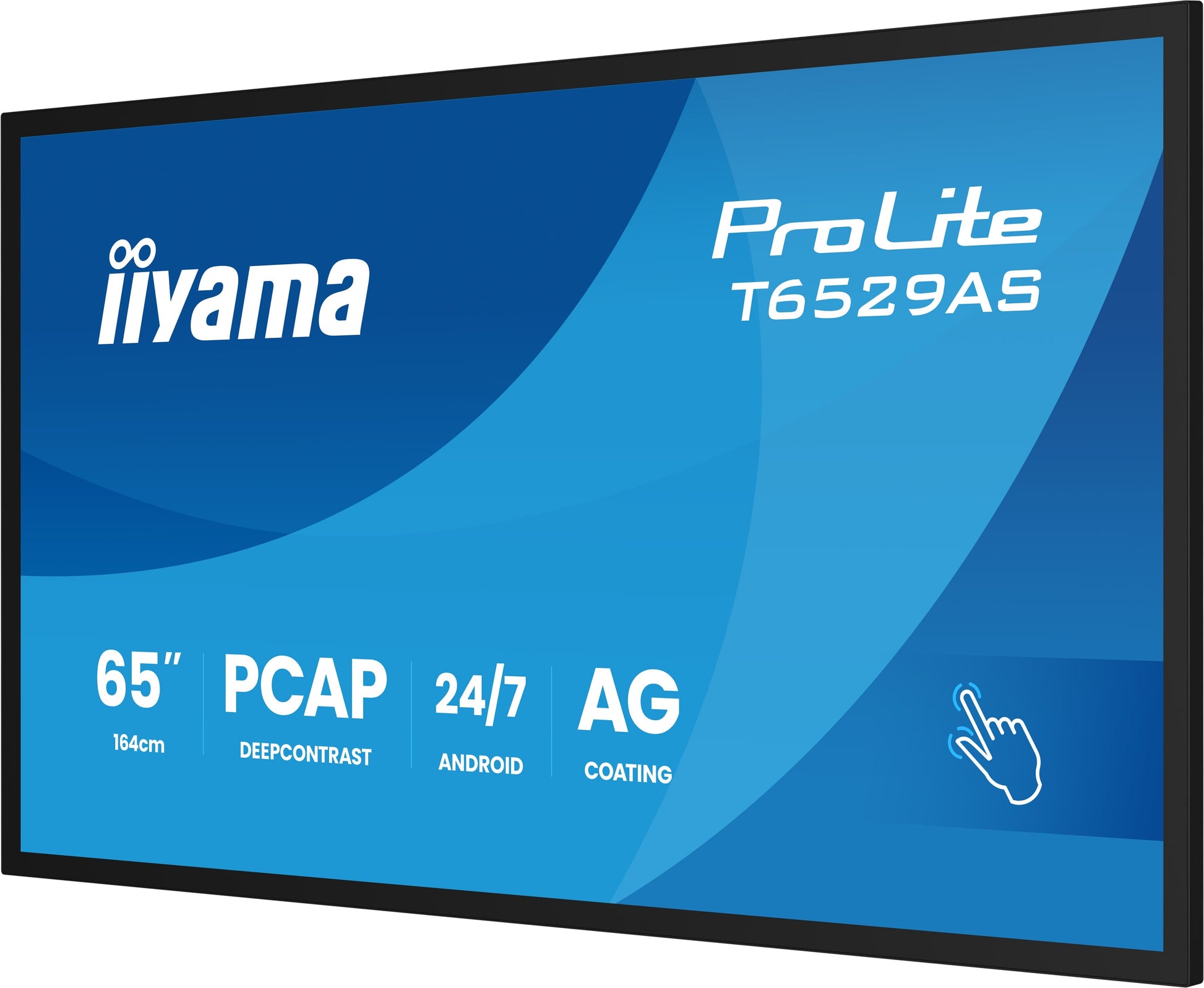 iiyama 65" UHD 4K Touch – Android, 500 cd/m²