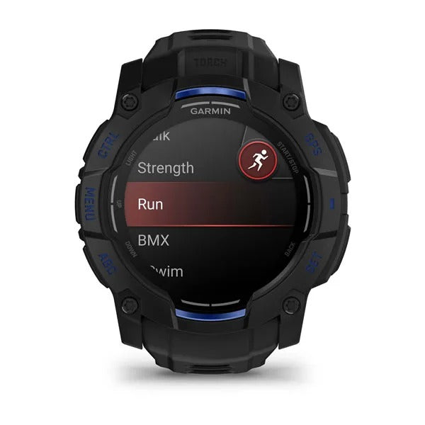Garmin Instinct 3 50 mm GPS – Aluminium Schwarz, Sportarmband, 100 m, für iPhone
