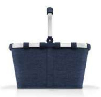 Reisenthel Stofftasche, Aluminium, Polyester, Motiv Twist Navy, 480×290×280 mm