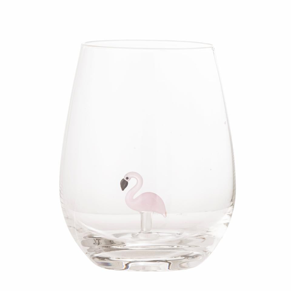 Bloomingville Misa Trinkglas – 560 ml, Ø 9,0 cm, H 12,0 cm, Glas, Transparent