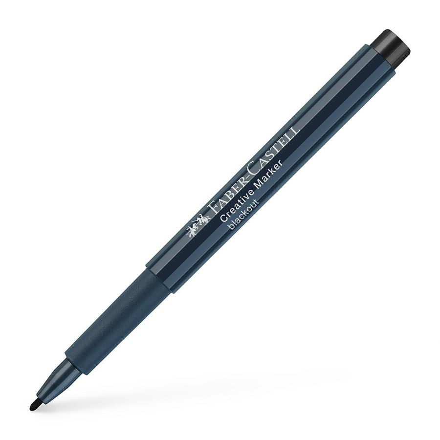 Faber-Castell Non-Permanent-Marker Creative – Rundspitze 1,5 mm – Blackout – trocken abwischbar
