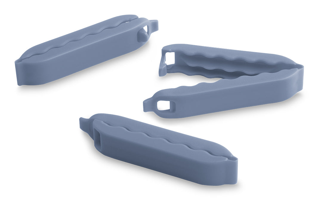 Rotho Verschlussclips-Set Onda – Grösse S 7 cm – Blau – 10 Stück – Kunststoff