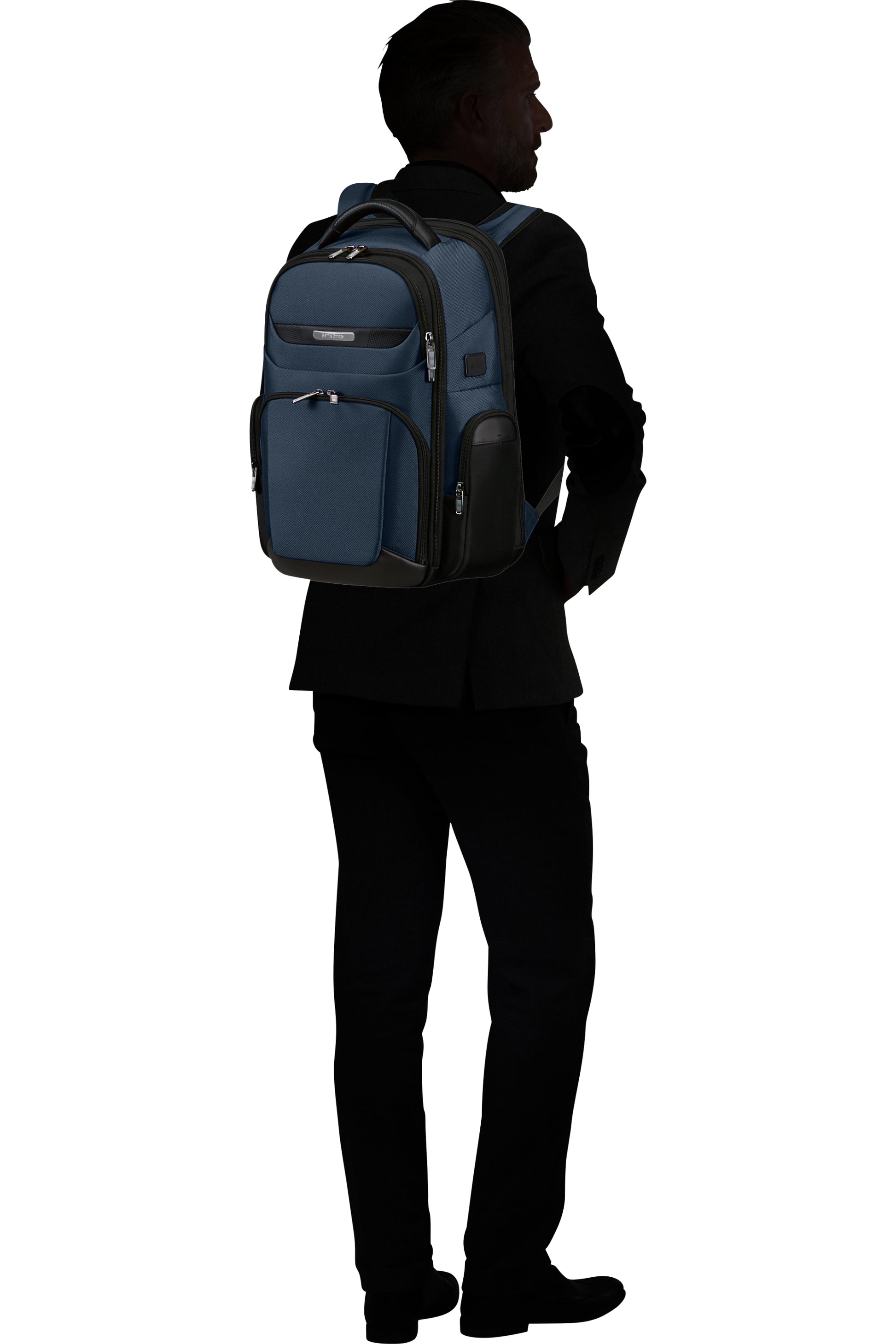 Samsonite Pro-DLX 6 3V – Notebook-Rucksack – für 15,6" Notebook, 21–26 l, Nylon, Blau