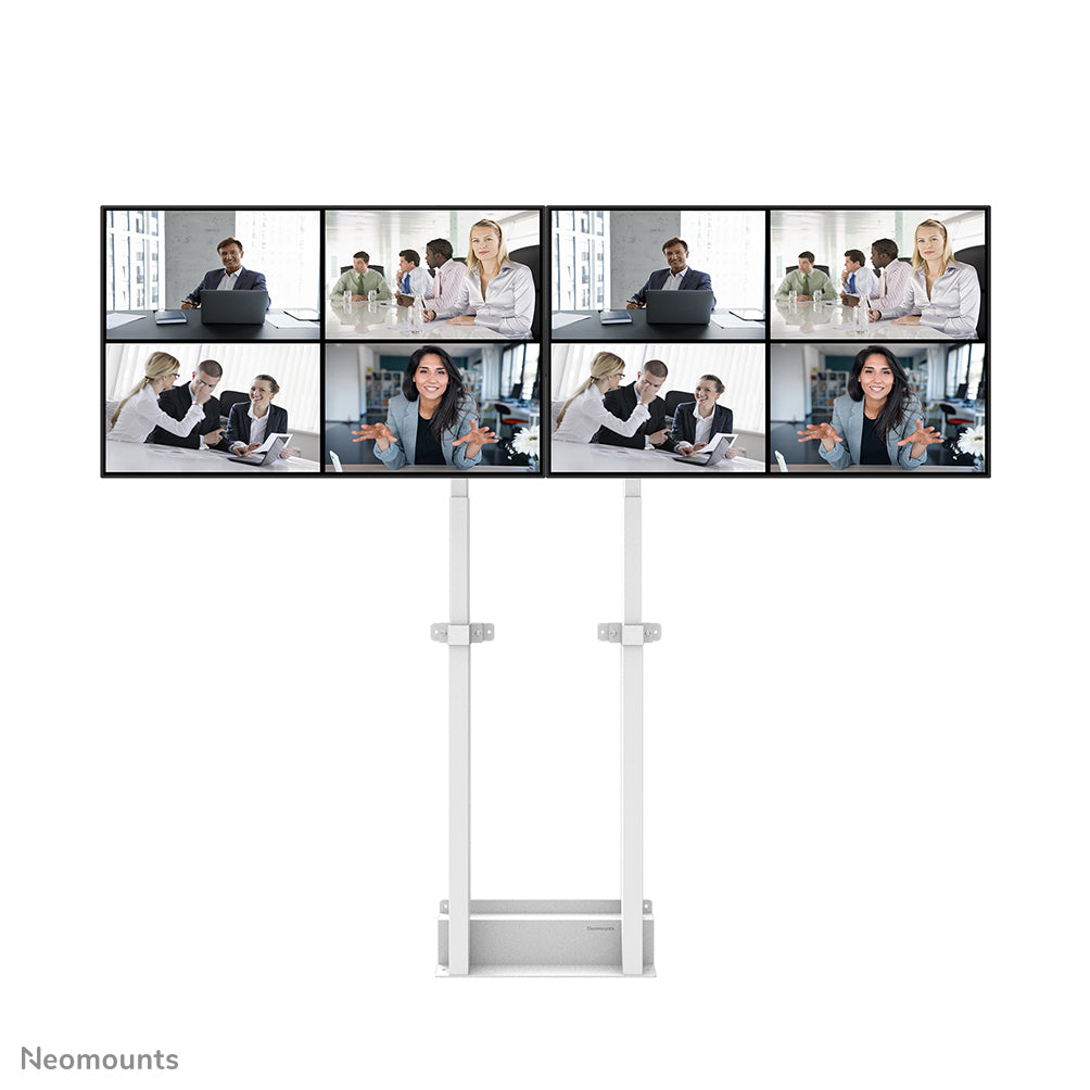 Neomounts ADM-875WH2 – Displayständer, für 2 Displays, höhenverstellbar, für 42–65", VESA 100×100–800×400