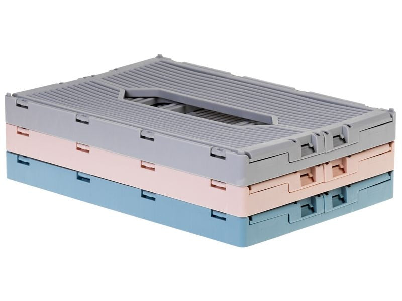 COCON Klappbox 7,8 l – faltbar – Polypropylen – grau – 305 × 205 × 125 mm