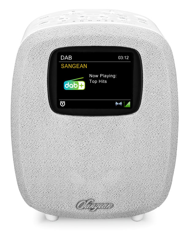 Sangean DCR-83 – Radiowecker DAB+/UKW, Bluetooth – Weiss