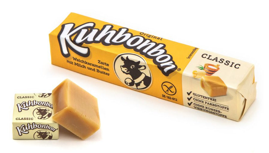 Kuhbonbon Stange Kaubonbons – Classic Karamell, glutenfrei – 24 × 72 g