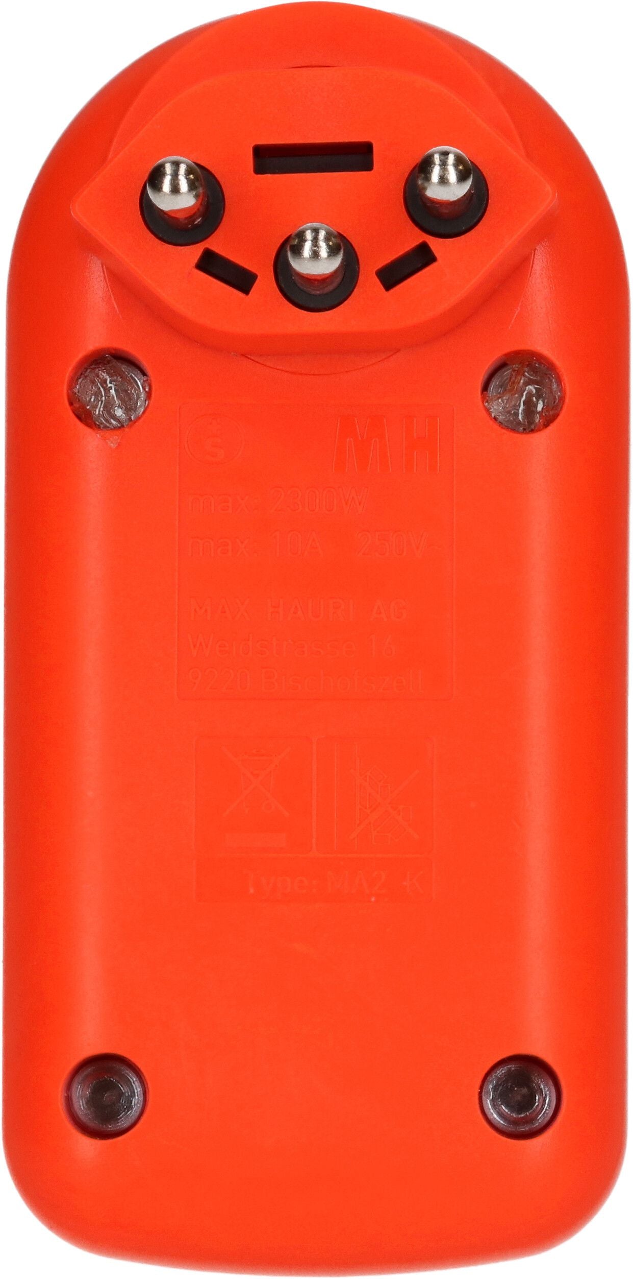 Max Hauri AG Max Hauri Adapterkabel, T12 zu 2×T13, 9,5 cm – orange