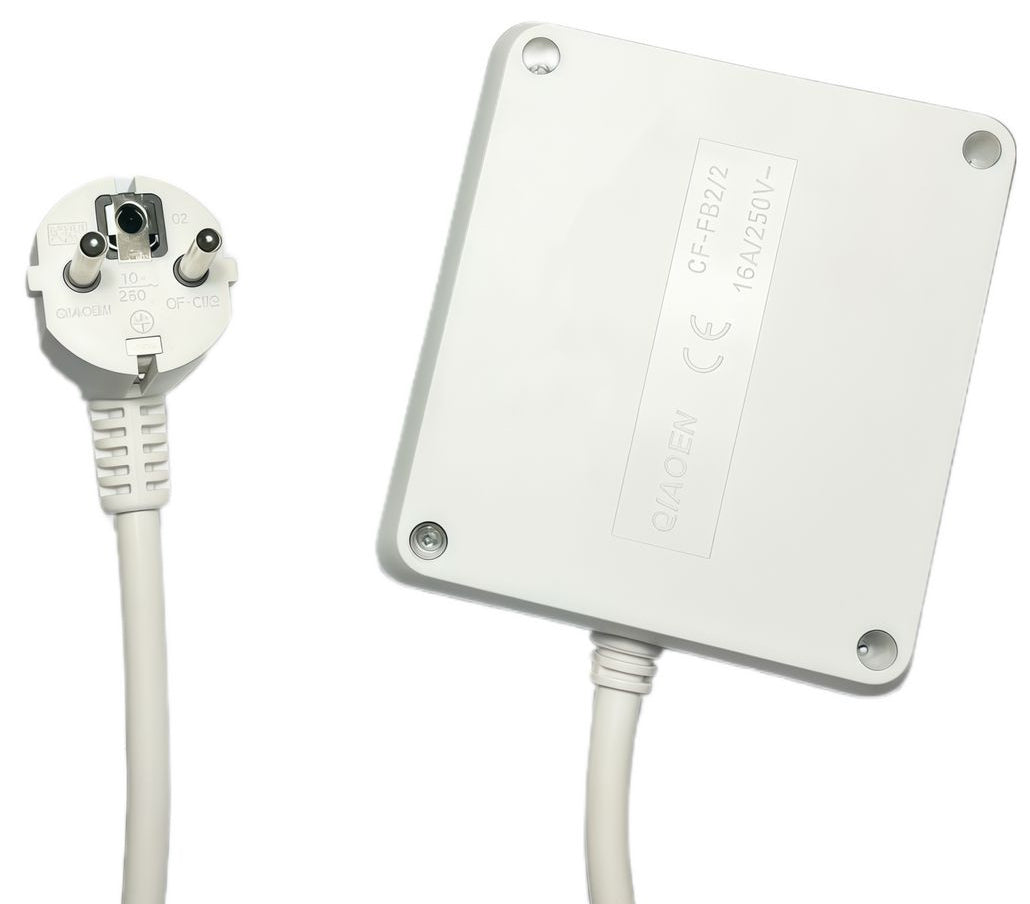 Microconnect Square Steckdosenleiste – 4× Typ E, 1,5 m, ohne Schalter, weiss