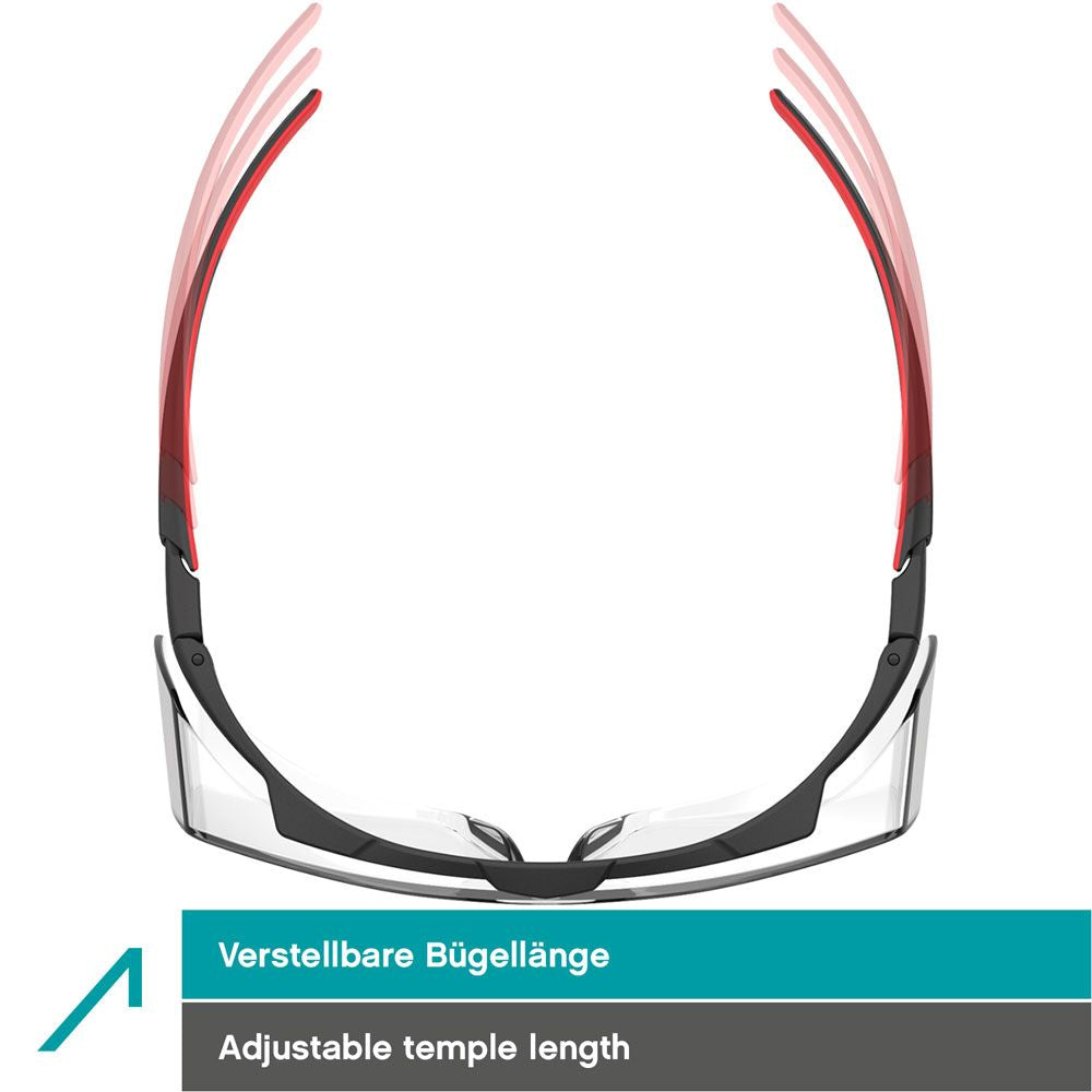 ACE Schutzbrille Evo OTG – klar, beschlagfrei, kratzfest, für Brillenträger