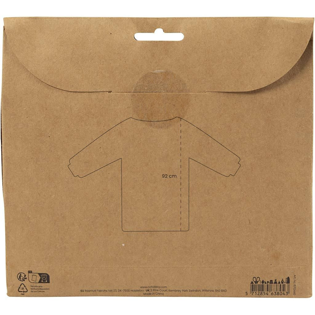 Creativ Company Schürze zum Bemalen – Nylon, 92 cm, Dunkelblau, mit Klettverschluss