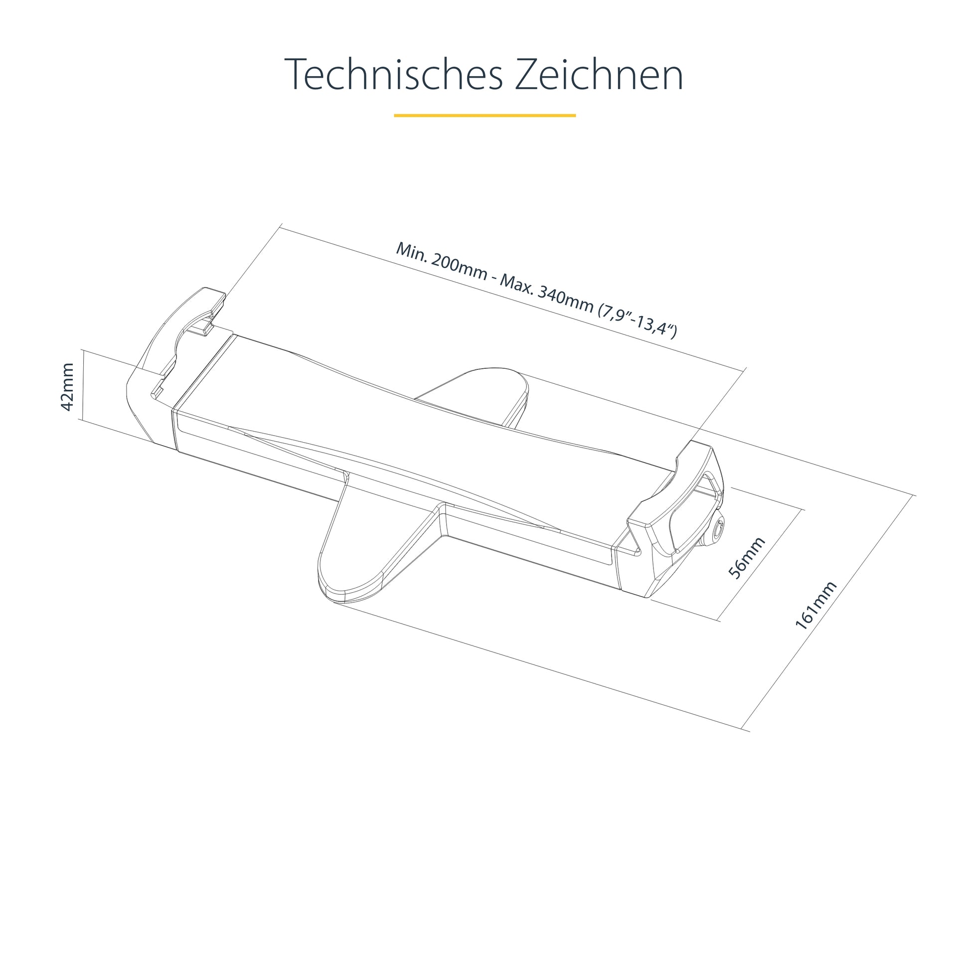 StarTech.com VESA-Adapterplatte – Klemme/Durchführung – 7,9–12,5" – VESA 100×100 mm – bis 2 kg/Monitor