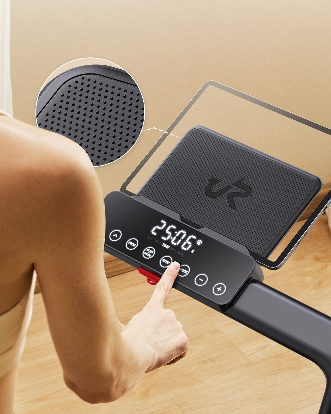 Urevo Strol – Laufband 2S Pro, 120 kg, Laufbereich 42 × 108 cm – Schwarz