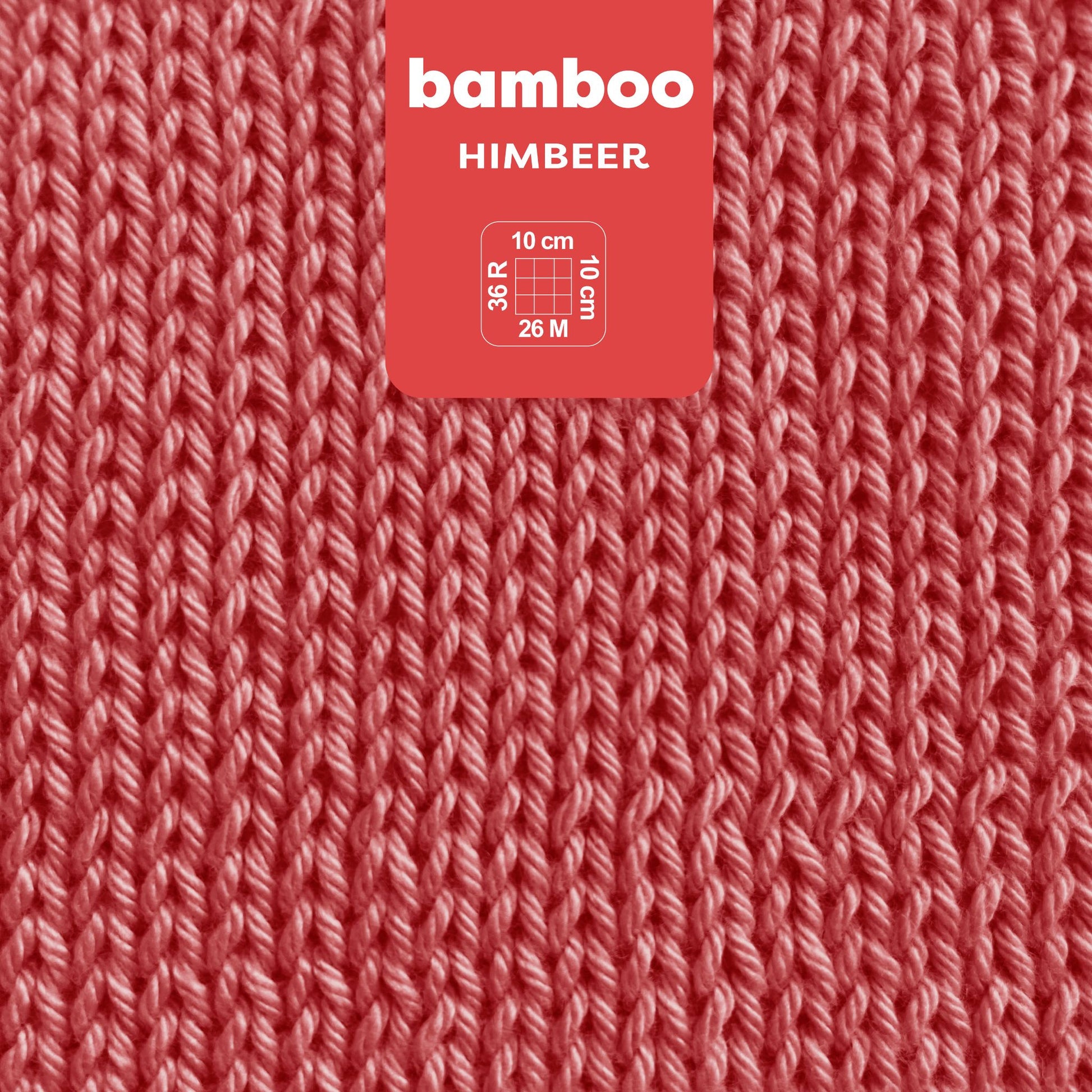 myBoshi Bambuswolle Himbeer – 50 g, 125 m, Nadel 4 mm, 60% Bambus/40% Baumwolle