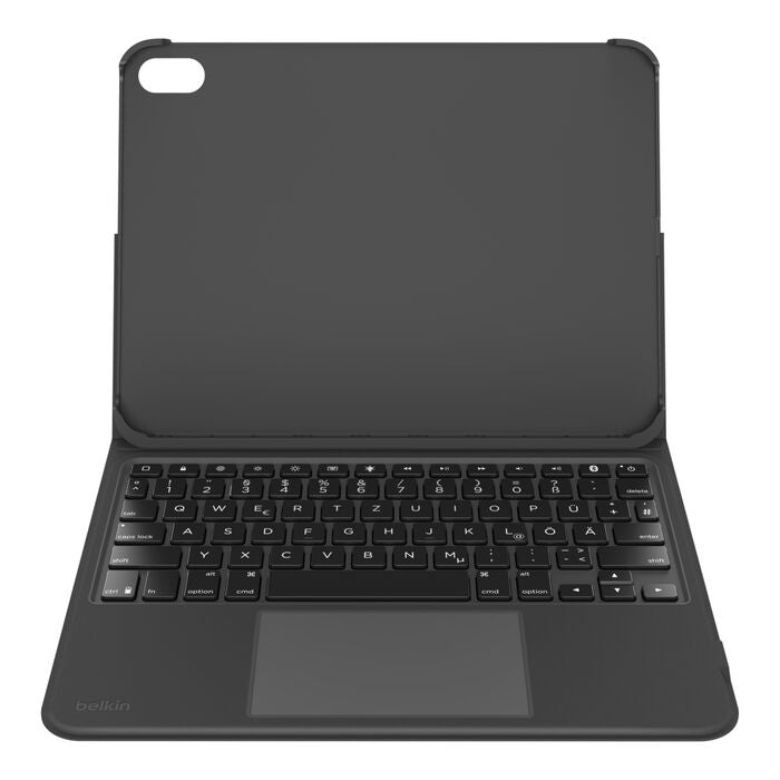 Belkin Tastatur-Case für iPad 10,9" (10. Gen.), 11" (11. Gen.) – Bluetooth, QWERTZ (CH) – Trackpad – Schwarz