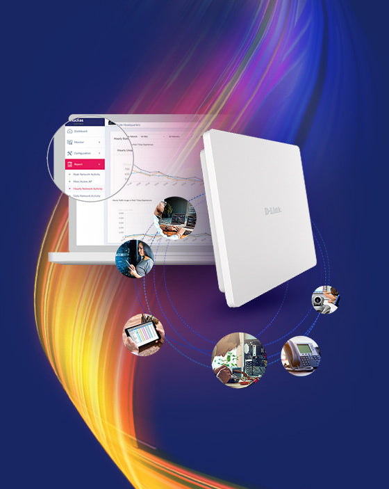 D-Link DAP-X3060OU – Access Point – Wi-Fi 6 (2,4/5 GHz), 3,0 Gbit/s, 2,5GbE, PoE+, Wandmontage
