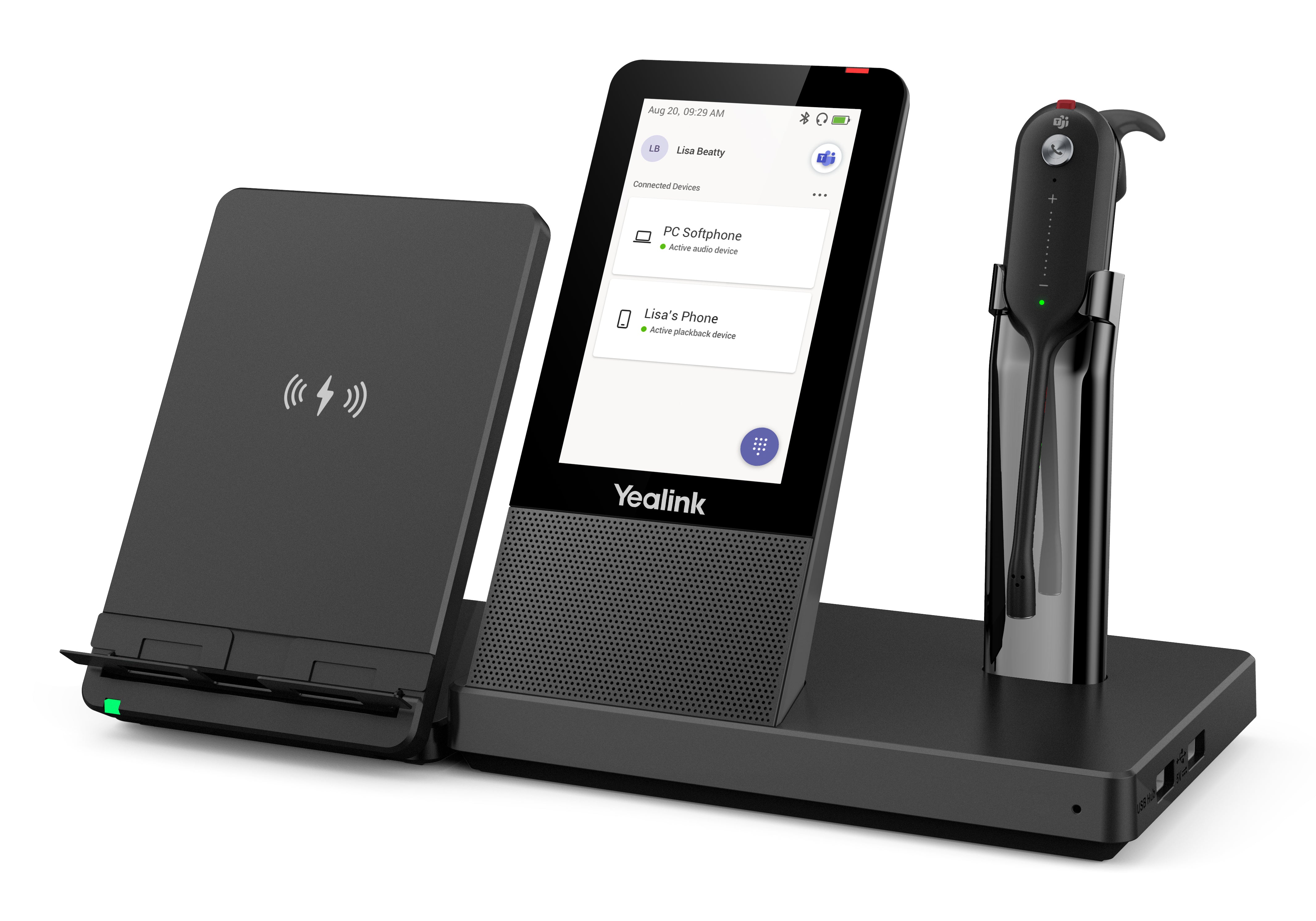 Yealink WH67 – Mono Headset – DECT, Teams-kompatibel