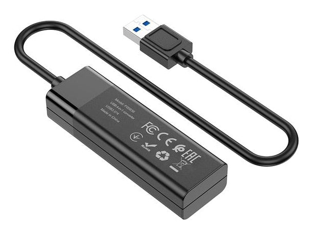 ONIT F00836 USB-Hub – USB 3.0, 4× USB-A, für Windows/Mac/Linux