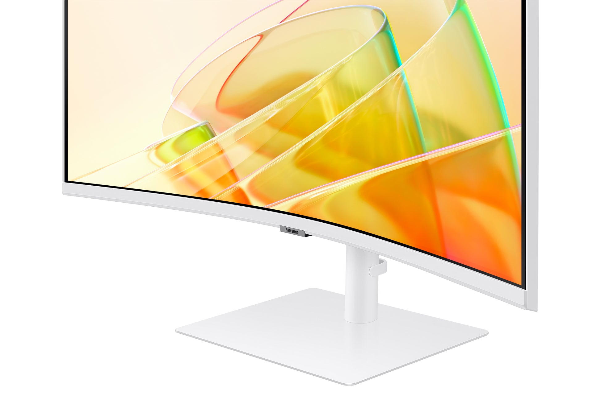 Samsung Curved 34 – Monitor, 34", Daisy Chain, USB-Hub, KVM, Integrierte Lautsprecher, VESA 100 × 100, Weiss