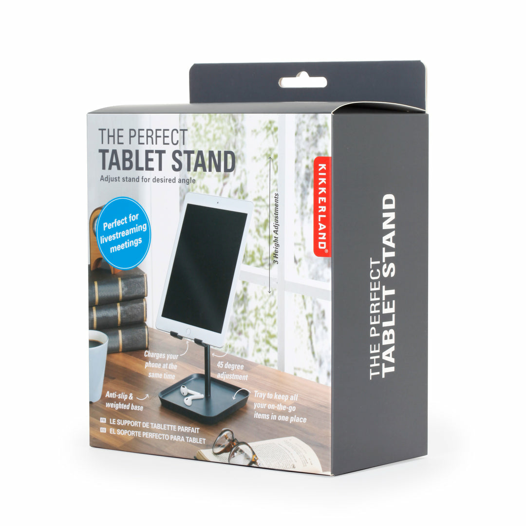 Kikkerland Tablet-Ständer – bis 15", ausziehbar – Schwarz