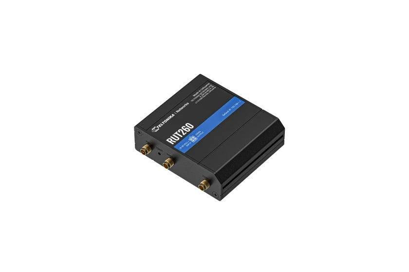 Teltonika RUT260 Mobilfunk-Router – LTE Cat 6 (300 Mbit/s), Wi-Fi 4 (802.11n), 2× 10/100 RJ-45