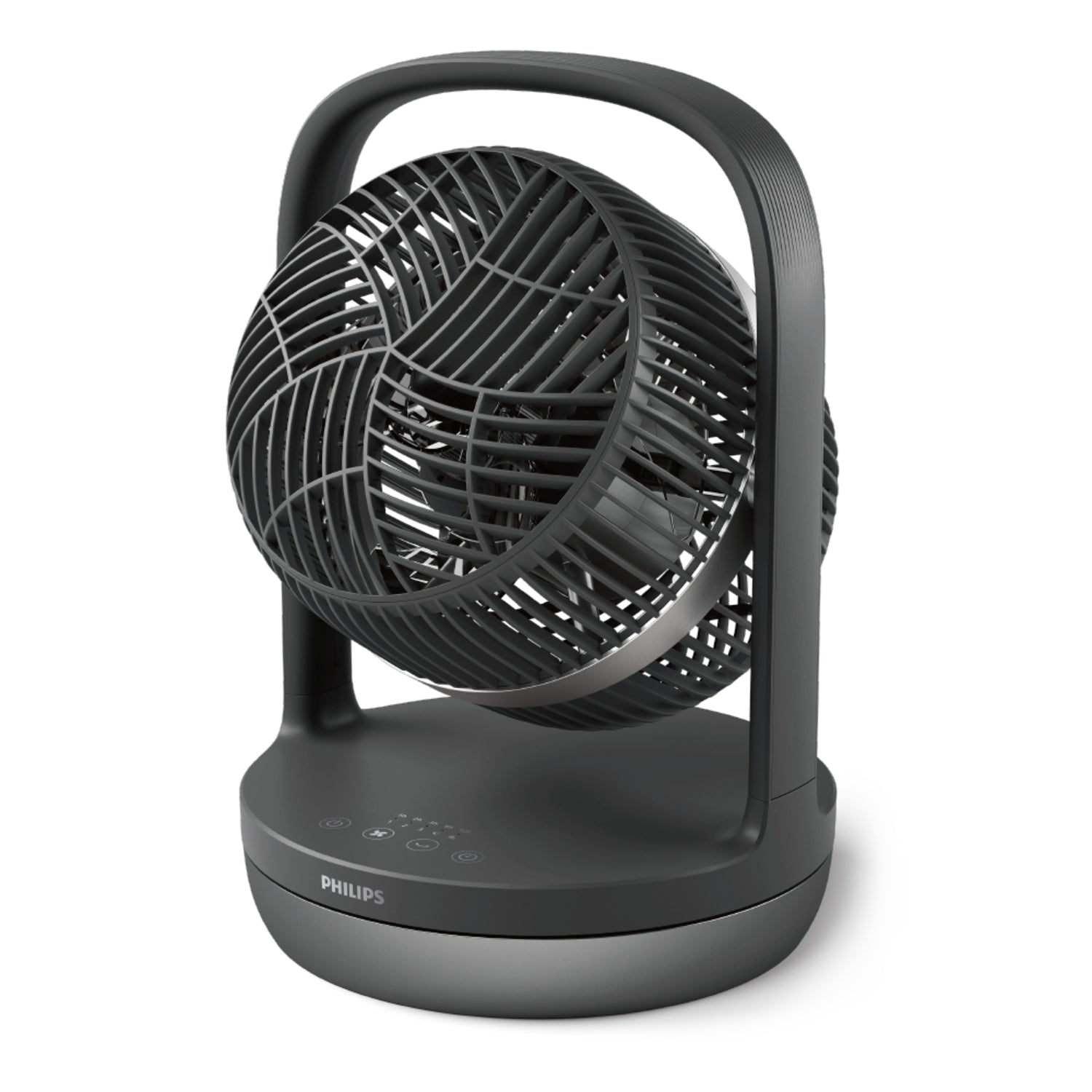 Philips Tischventilator 3000 Serie – 22 cm, 3 Stufen, oszillierend, Timer, 27 W, 40 dB(A), Graphit