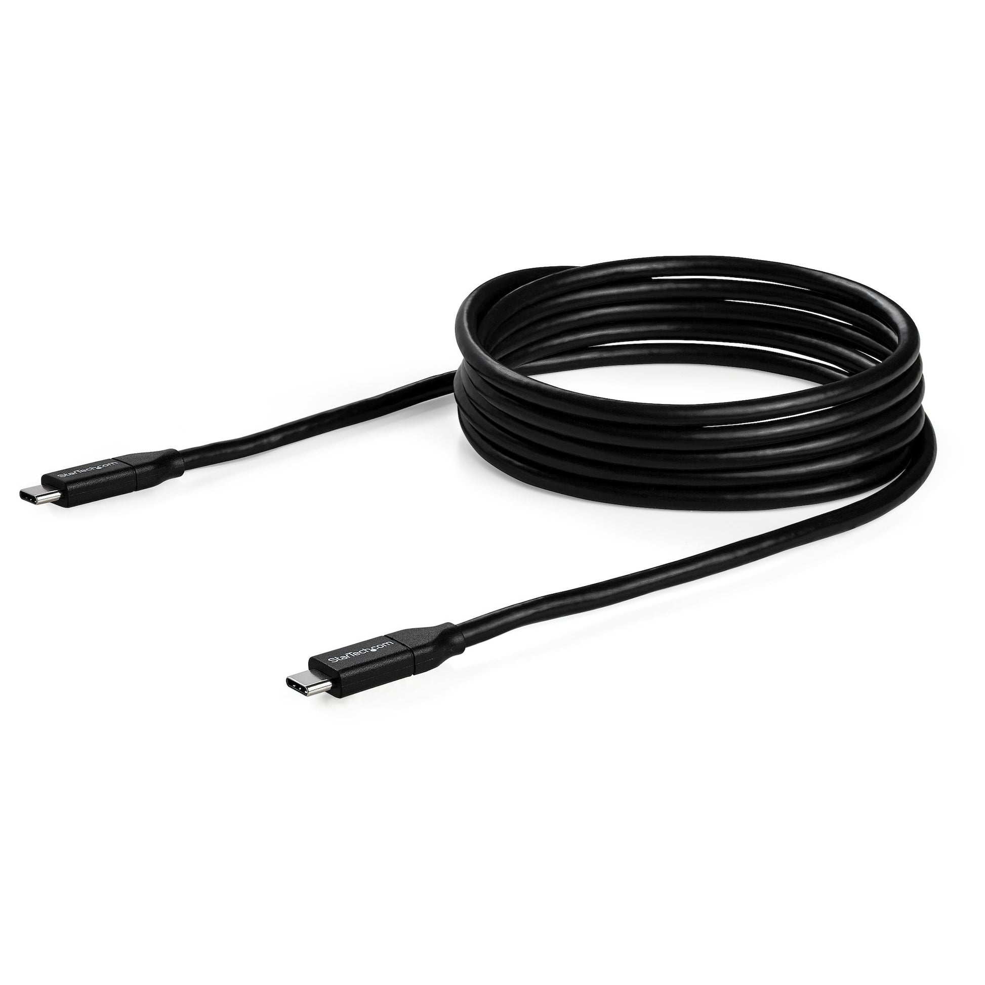 StarTech.com USB-C auf USB-C Kabel – USB 2.0 (480 Mbit/s) – 2 m – PD 100 W – USB-IF zertifiziert – Schwarz
