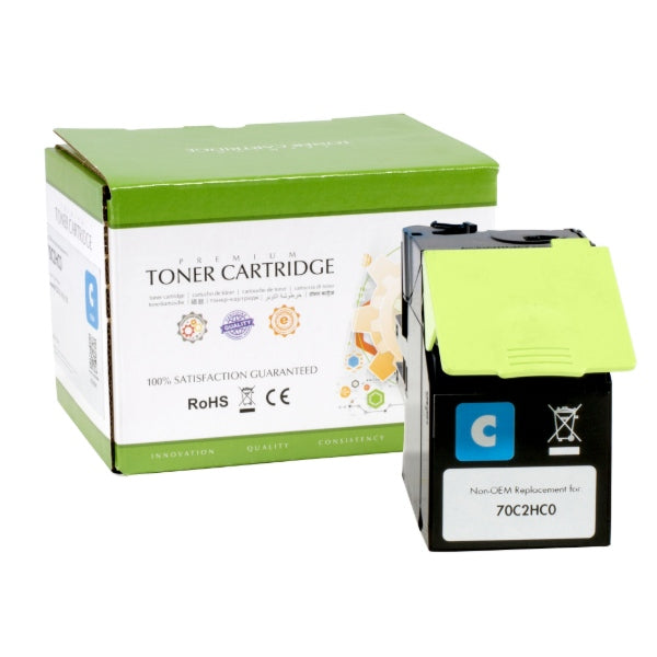 Static Control Components Static Control – Toner 70C2HC0 – cyan, 3000 Seiten – für Lexmark