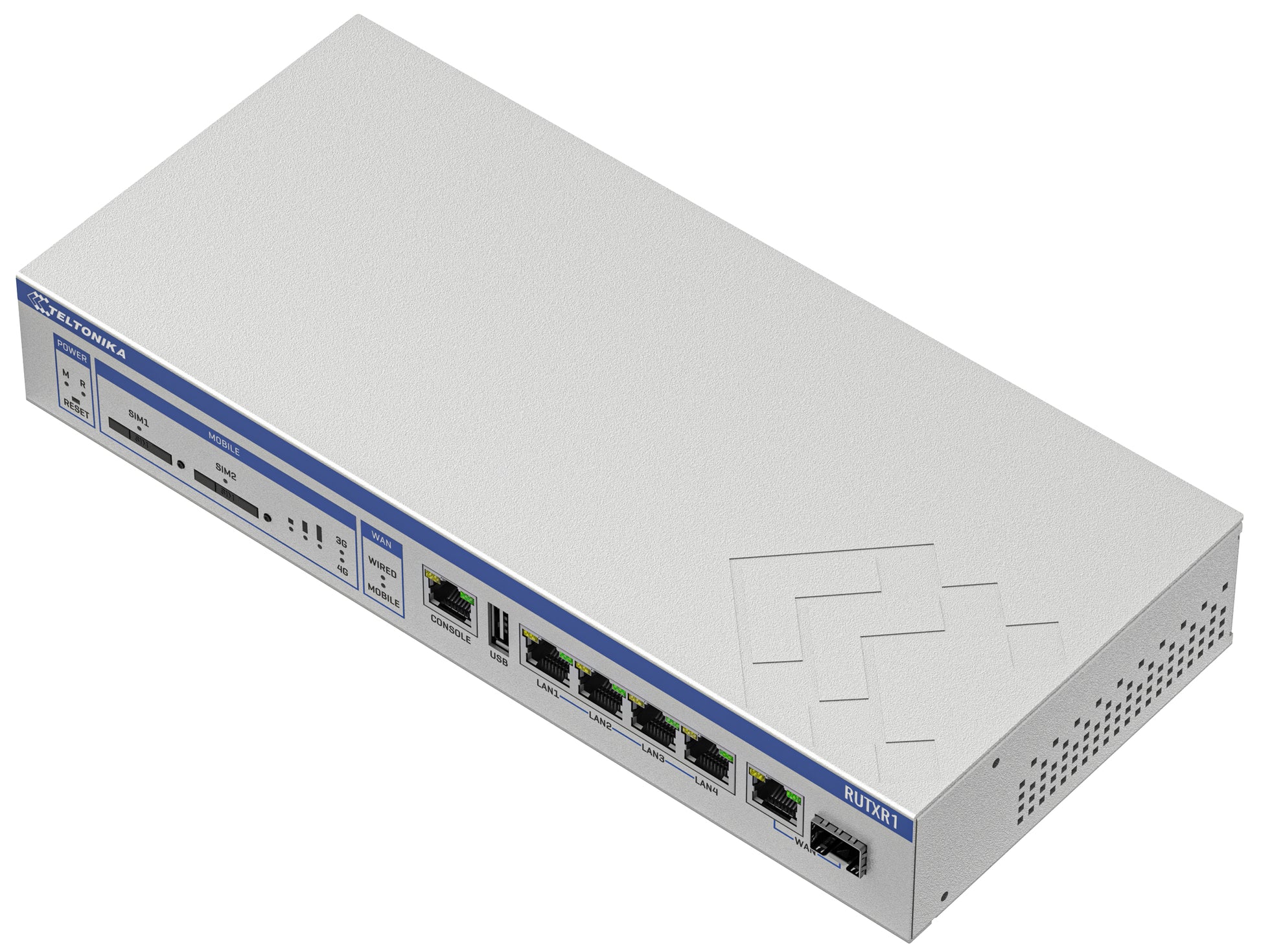 Teltonika RUTXR1 – VPN-Router – 5×GbE, 1×SFP, LTE Cat6 (Dual-SIM), VPN, 1U