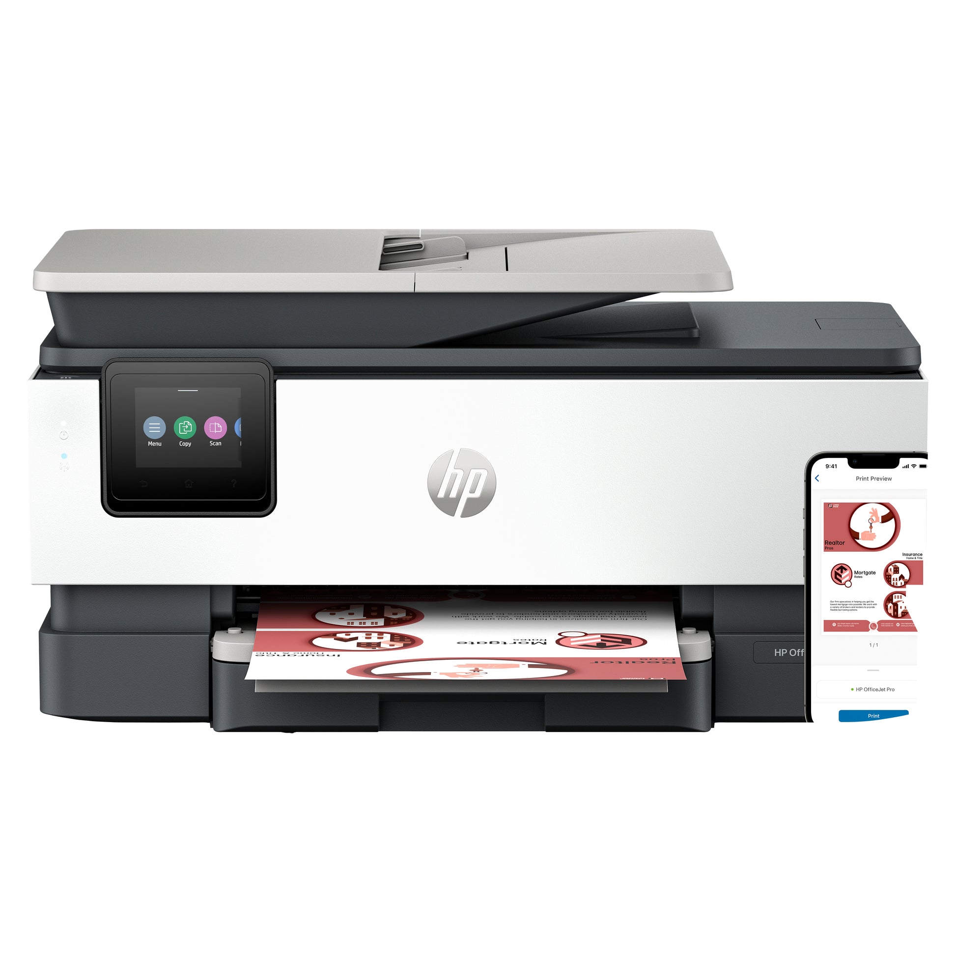 HP Multifunktionsdrucker – OfficeJet Pro 8122e, ADF, Touchscreen