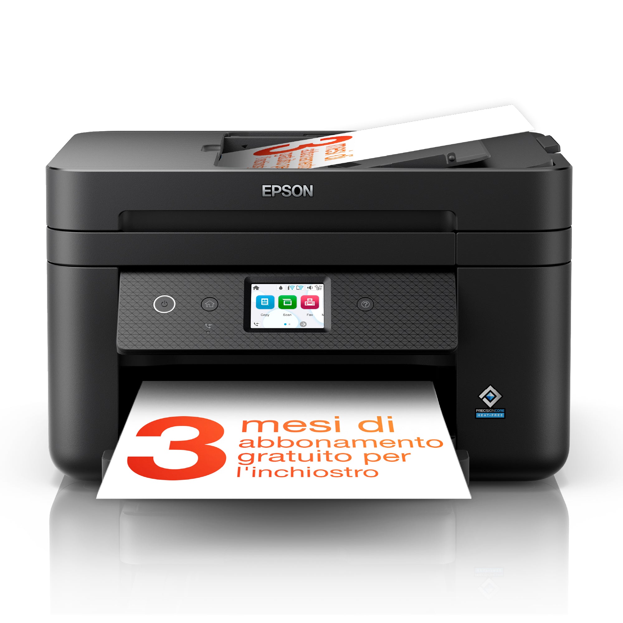 Epson WorkForce WF-2960DWF – Farbiges Tintenstrahl-MFP A4, 4-in-1 – USB/LAN/WLAN – Duplex, ADF – 33 S./Min. S/W