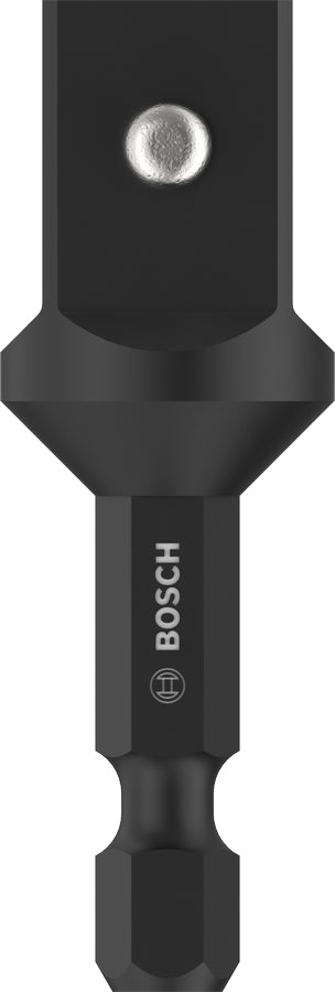 Bosch Professioneller Adapter 50 mm Stahl Sechskantschaft 1/4" – für 1/2" Steckschlüsseleinsätze – 1 Stk