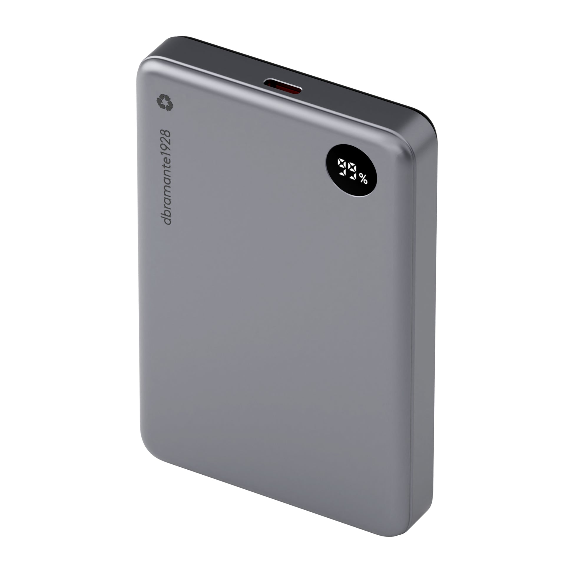dbramante1928 Wireless Powerbank 10'000 mAh – Wireless 15 W, grau