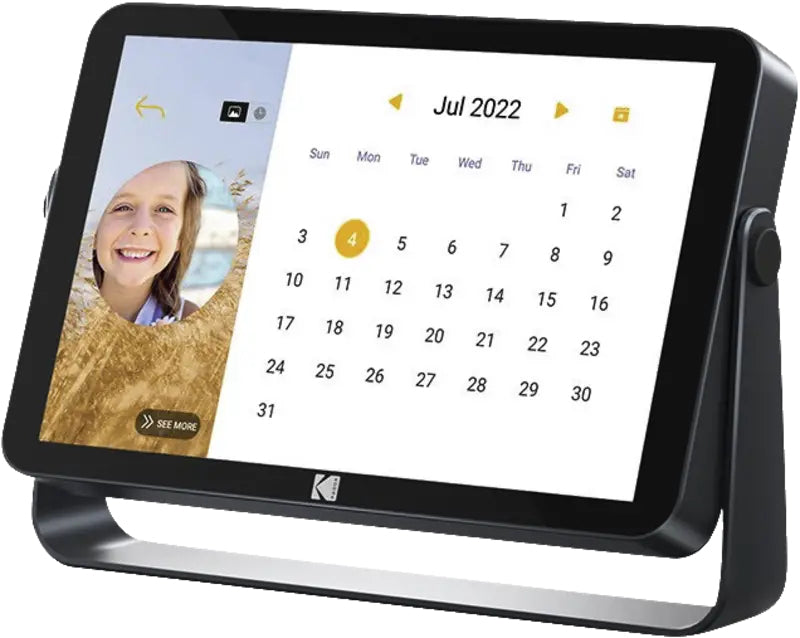 Kodak Digitaler Bilderrahmen RWF-109VGR 10" – 1280 × 800, IPS, Touch, WLAN, 32 GB, Schwarz