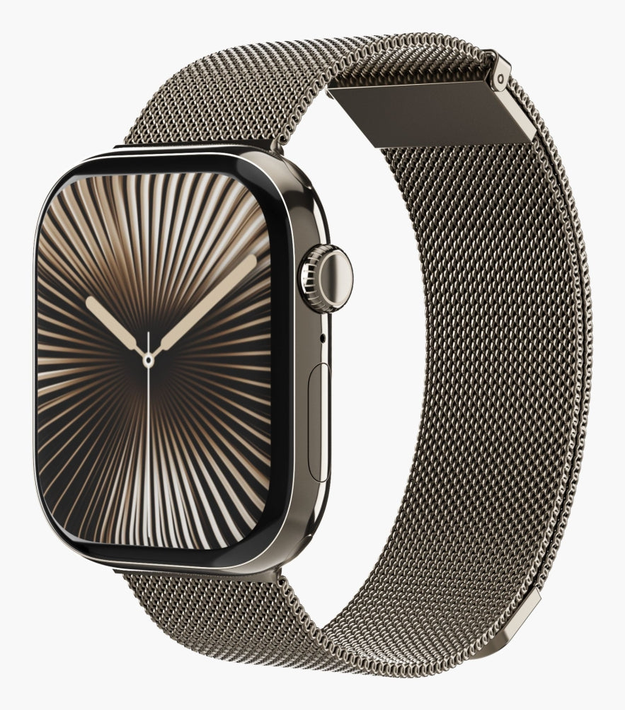Vonmählen Milanese Loop 2 Desert Sand – Armband – für Apple Watch (diverse Grössen), One Size, Edelstahl