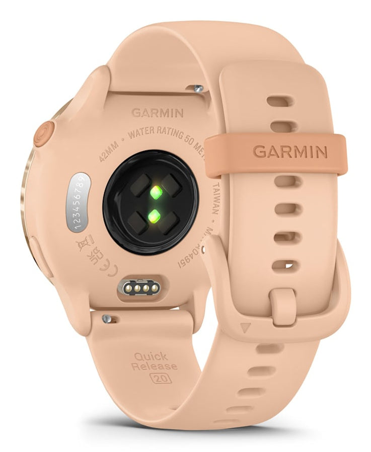 Garmin Vivoactive 6 – Smartwatch – GPS, WLAN, Schwimmen, Pink Dawn, Sportarmband