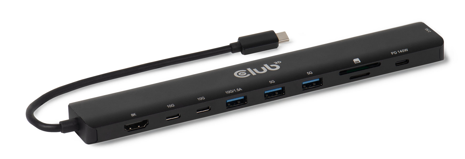 CLUB3D Club 3D CSV-2550 Dockingstation – USB-C, USB-A, SD/microSD