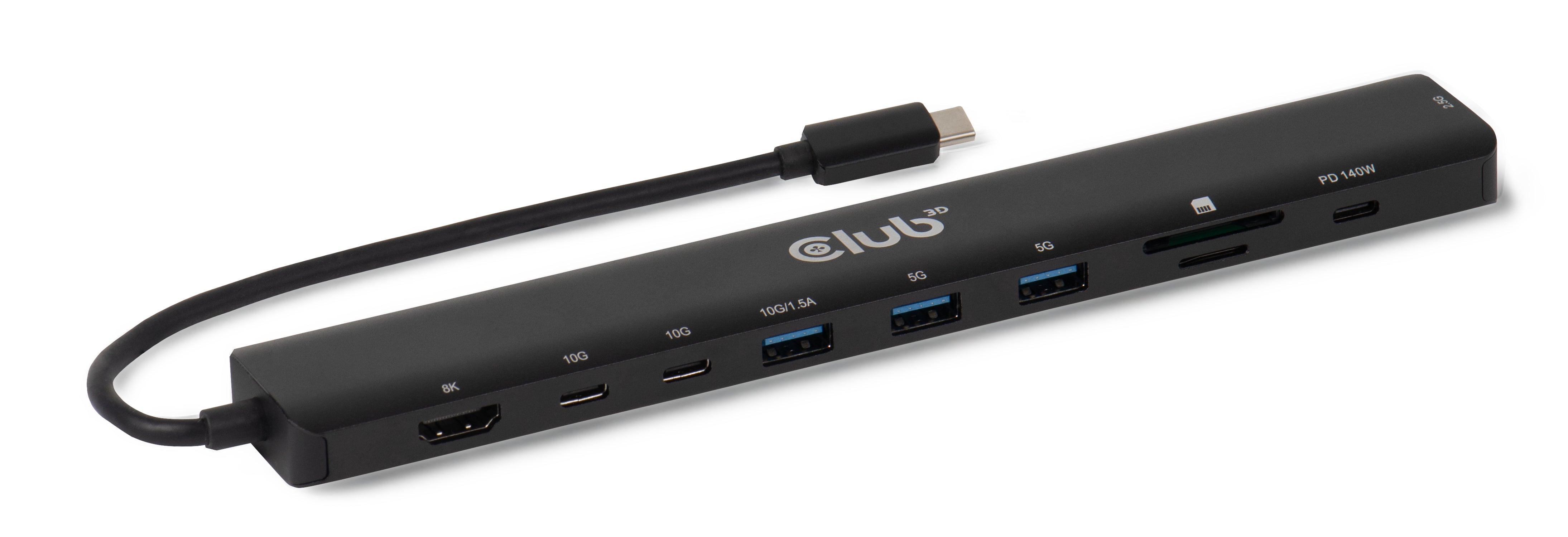CLUB3D Club 3D CSV-2550 Dockingstation – USB-C, USB-A, SD/microSD